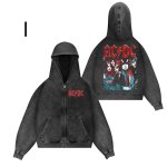 画像10: Unisex 80s AC/DC rock band washed hoodie   男女兼用 ユニセックス80年ACDCロックバンドウォッシュフーディパーカー (10)