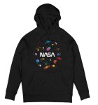 画像1: Unisex PLANETS NASA Print Hoodie  sweatshirt  ユニセックス男女兼用プラネットナサフーディスウェットパーカー  (1)