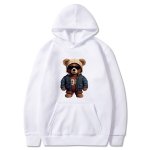 画像3: Unisex Stylish Handsome Bear Print  Hoodie  sweatshirt  ユニセックス男女兼用おしゃれハンサムベア熊フーディスウェットパーカー  (3)
