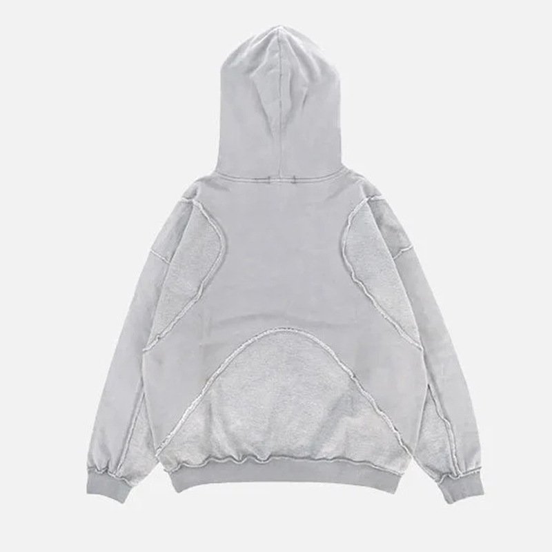 画像9: Unisex Reverse Car Design Work Unsolid Color Hoodie  ユニセックス男女兼用リバースカーデザインワークユンソリッドカラーフーディスウェットパーカー  (9)