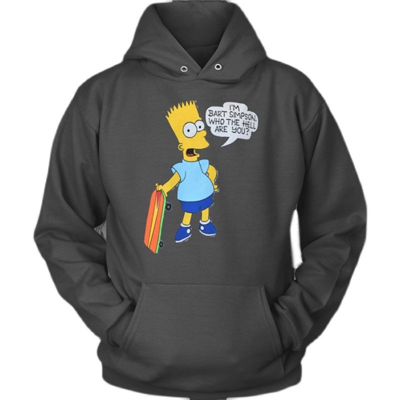 画像1: Unisex Im-Bart-Simpson  Hoodie  sweatshirt  ユニセックス男女兼用シンプソンバートシンプソンフーディスウェットパーカー  (1)