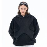 画像6: Unisex Reverse Car Design Work Unsolid Color Hoodie  ユニセックス男女兼用リバースカーデザインワークユンソリッドカラーフーディスウェットパーカー  (6)