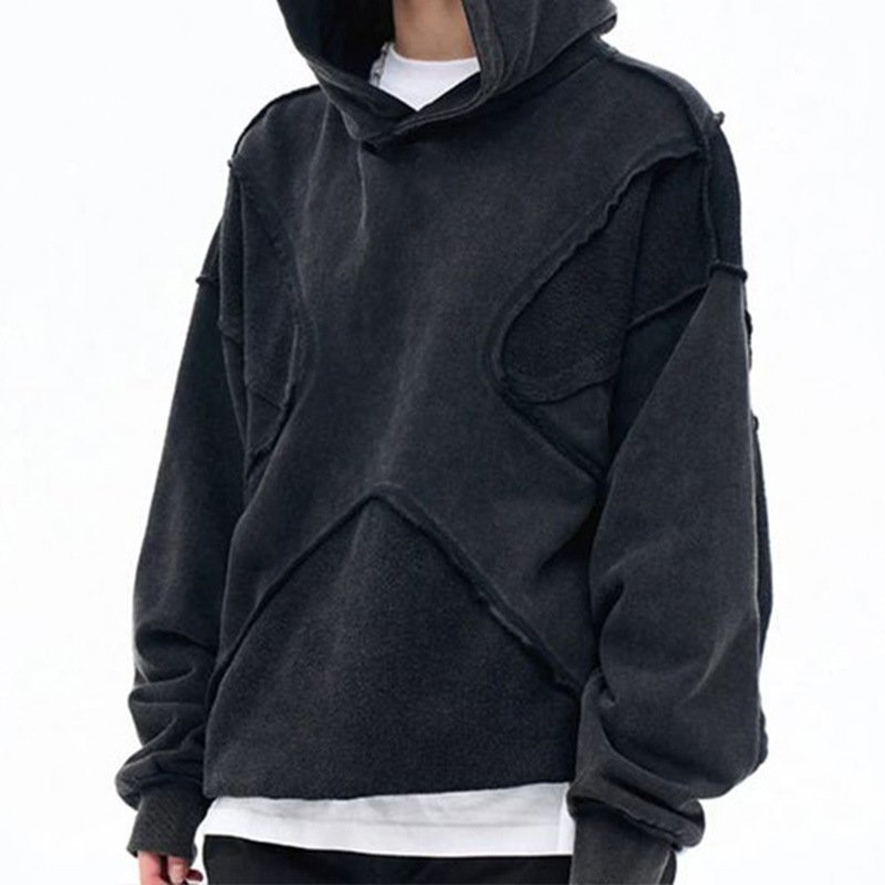 画像8: Unisex Reverse Car Design Work Unsolid Color Hoodie  ユニセックス男女兼用リバースカーデザインワークユンソリッドカラーフーディスウェットパーカー  (8)