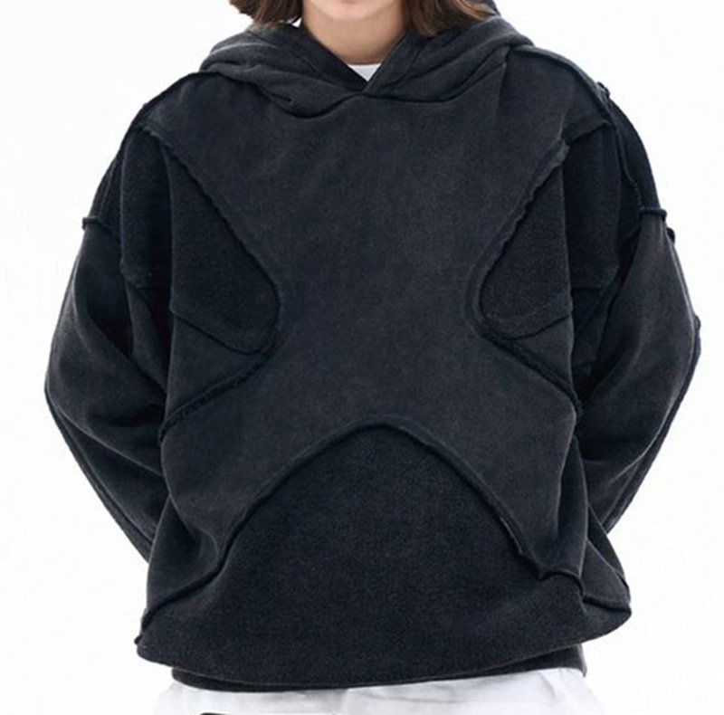 画像4: Unisex Reverse Car Design Work Unsolid Color Hoodie  ユニセックス男女兼用リバースカーデザインワークユンソリッドカラーフーディスウェットパーカー  (4)