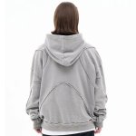 画像7: Unisex Reverse Car Design Work Unsolid Color Hoodie  ユニセックス男女兼用リバースカーデザインワークユンソリッドカラーフーディスウェットパーカー  (7)