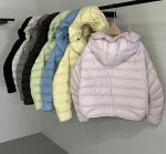 画像21: White duck down hooded puffer jacket with frill and puff sleeves coat  ホワイトダッグフリルフーディパフスリーブダウンジャケットコート (21)