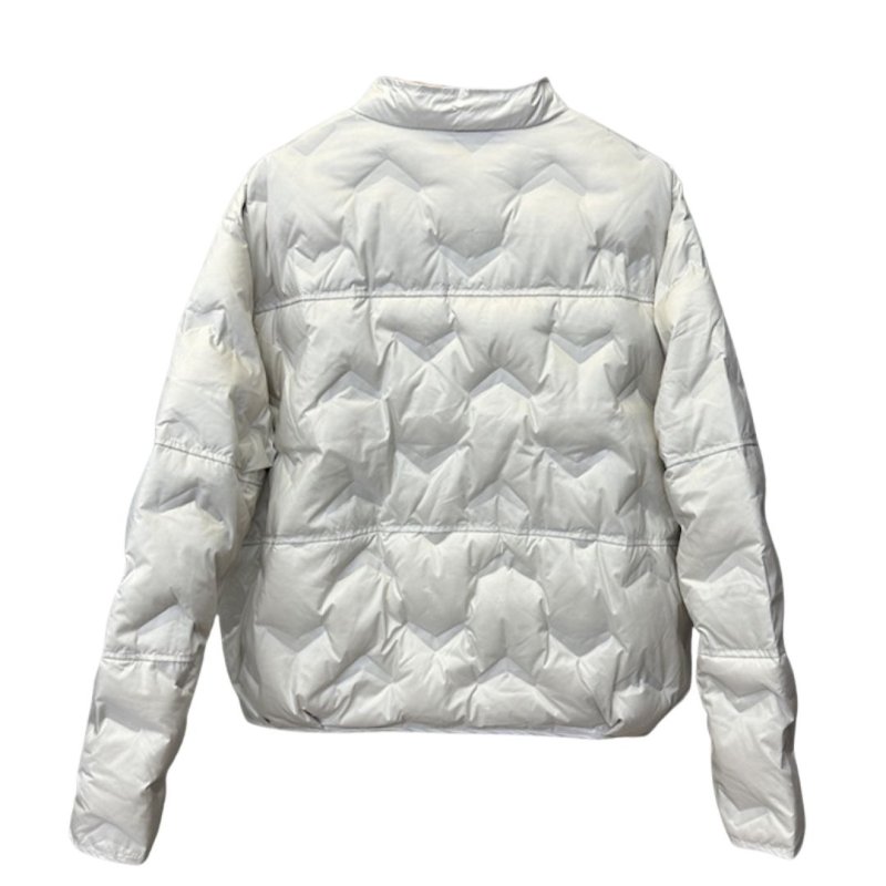画像4: Quilted white goose lightweight down jacket coat　ホワイトダッグキルティングライトウエイトダウンジャケットコート (4)