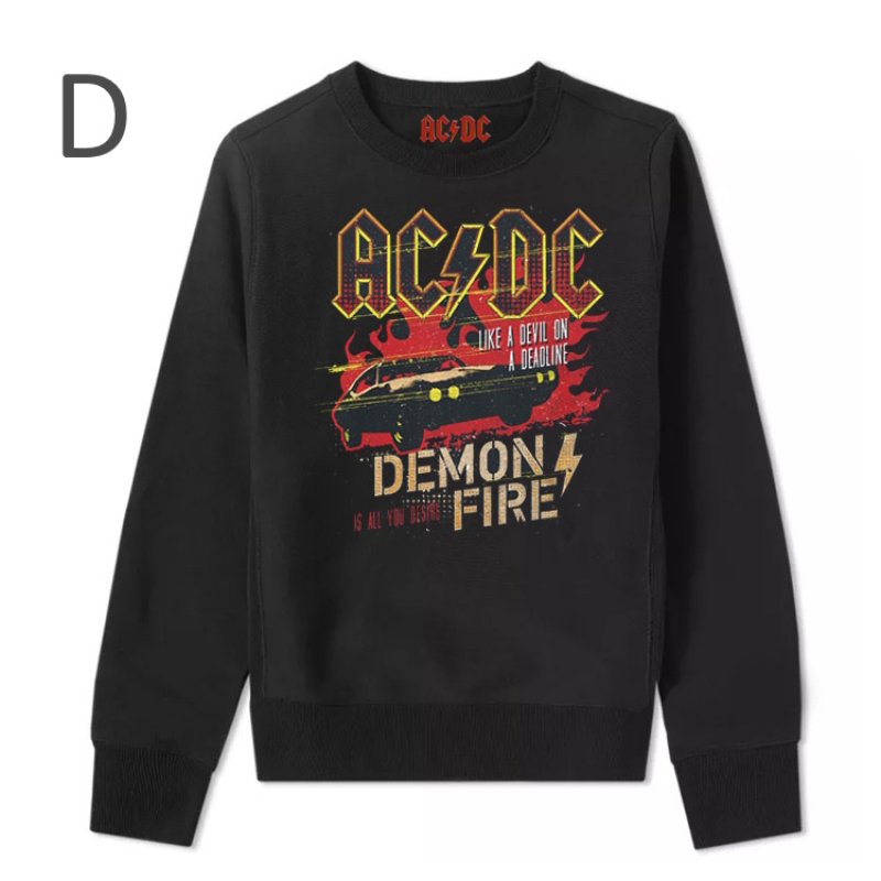 画像5: Unisex AC/DC rock band photos and graphic paintings Sweatshirt  Shirts Pullover  ACDCバンドフォト&グラフィックプリント スウェット トレーナー ユニセックス 男女兼用  (5)