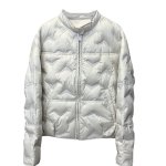 画像1: Quilted white goose lightweight down jacket coat　ホワイトダッグキルティングライトウエイトダウンジャケットコート (1)
