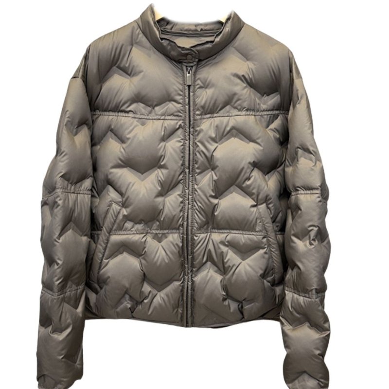 画像2: Quilted white goose lightweight down jacket coat　ホワイトダッグキルティングライトウエイトダウンジャケットコート (2)