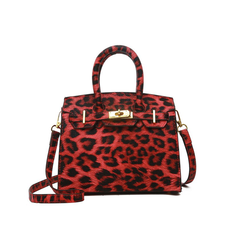 画像2: Leopard print tote shoulder crossbody bag　レオパードヒョウ柄トートショルダークロスボディバッグ (2)