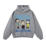 画像12: Unisex  Nirvana x Snoopy joint vintage style Print Long sleeves Hoodie  ニルヴァーナ ×スヌーピー ヴィンテージスタイル プリント 長袖 ラウンドネック スウェット トレーナー パーカー バンドT (12)