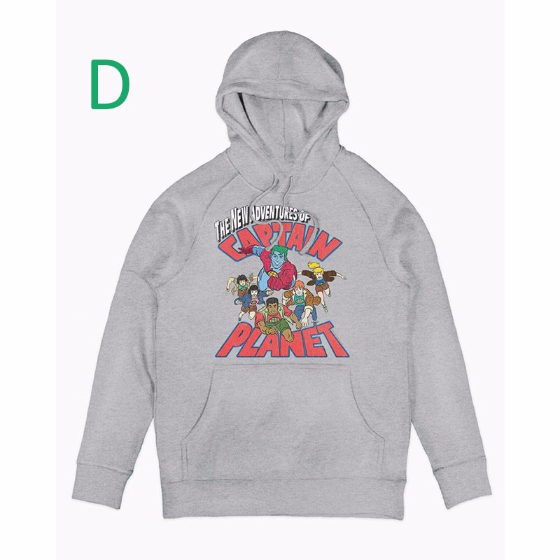 画像5: Unisex CAPTAIN PLANET Comic  vintage style Print Long sleeves Hoodie  キャプテン・プラネット ヴィンテージスタイル プリント 長袖 ラウンドネック スウェット  パーカー  (5)