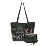 画像4: New Minnie Mouse & Daisy Duck Print Tote Shoulder Bag ニューミニーマウス&デイジーダッグプリントトートショルダーバッグ (4)