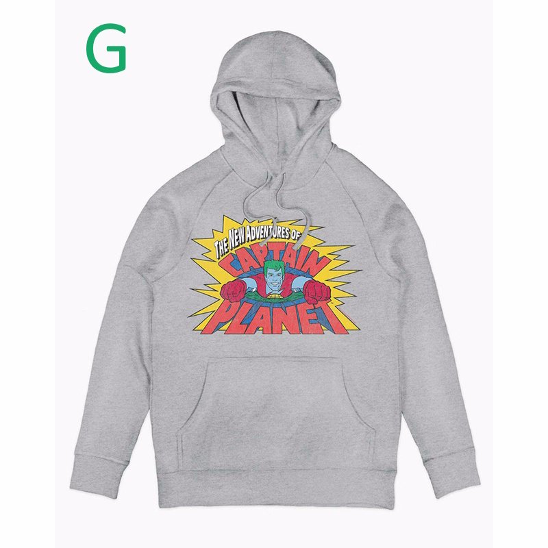 画像8: Unisex CAPTAIN PLANET Comic  vintage style Print Long sleeves Hoodie  キャプテン・プラネット ヴィンテージスタイル プリント 長袖 ラウンドネック スウェット  パーカー  (8)