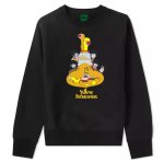 画像1: Unisex The Beatles illustration sweatshirt   ビートルズイラスト ヴィンテージスタイル プリント 長袖 ラウンドネック スウェット トレーナー  バンドT (1)