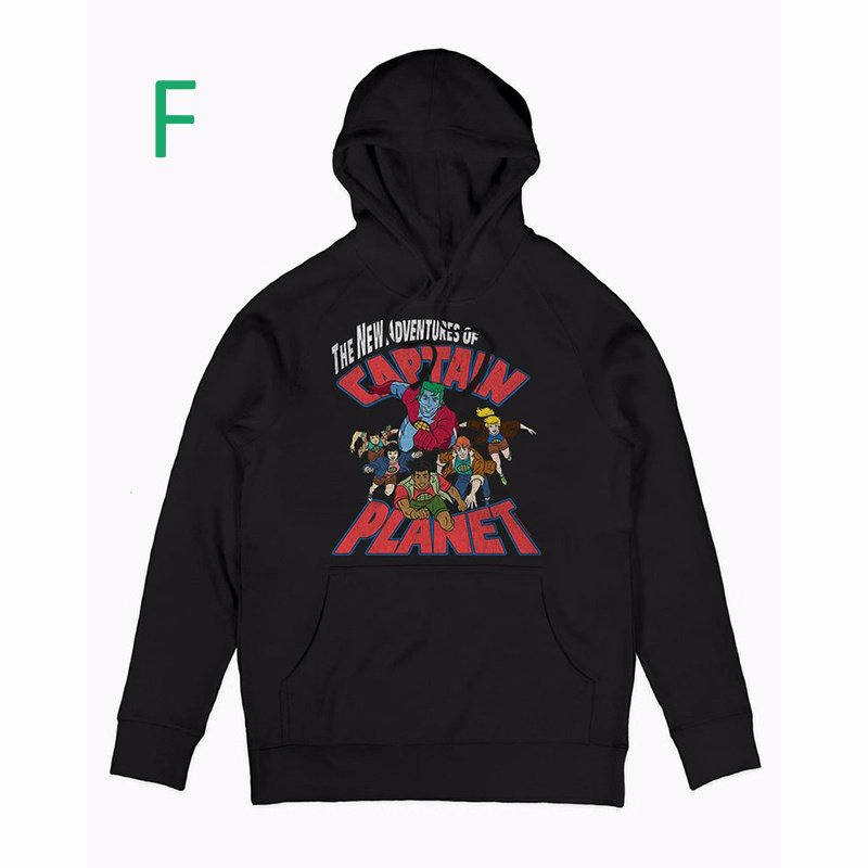 画像7: Unisex CAPTAIN PLANET Comic  vintage style Print Long sleeves Hoodie  キャプテン・プラネット ヴィンテージスタイル プリント 長袖 ラウンドネック スウェット  パーカー  (7)