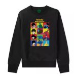 画像2: Unisex The Beatles illustration sweatshirt   ビートルズイラスト ヴィンテージスタイル プリント 長袖 ラウンドネック スウェット トレーナー  バンドT (2)