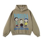 画像10: Unisex  Nirvana x Snoopy joint vintage style Print Long sleeves Hoodie  ニルヴァーナ ×スヌーピー ヴィンテージスタイル プリント 長袖 ラウンドネック スウェット トレーナー パーカー バンドT (10)