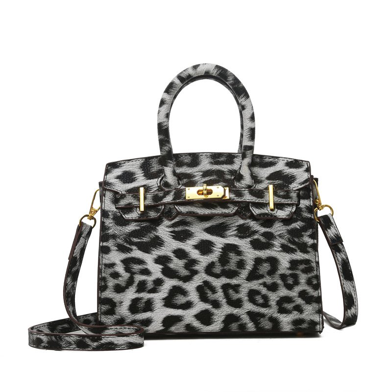 画像3: Leopard print tote shoulder crossbody bag　レオパードヒョウ柄トートショルダークロスボディバッグ (3)