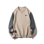 画像1: Not Swoosh logo x Smile emblem  long sleeve Sweatshirt  6 colors ユニセックス 男女兼用 長袖 スウェット 4色 (1)
