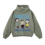 画像5: Unisex  Nirvana x Snoopy joint vintage style Print Long sleeves Hoodie  ニルヴァーナ ×スヌーピー ヴィンテージスタイル プリント 長袖 ラウンドネック スウェット トレーナー パーカー バンドT (5)