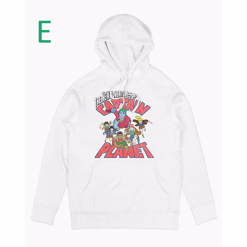 画像6: Unisex CAPTAIN PLANET Comic  vintage style Print Long sleeves Hoodie  キャプテン・プラネット ヴィンテージスタイル プリント 長袖 ラウンドネック スウェット  パーカー  (6)