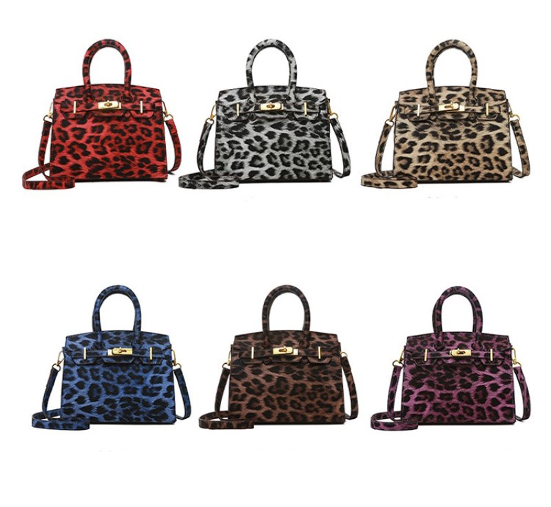 画像7: Leopard print tote shoulder crossbody bag　レオパードヒョウ柄トートショルダークロスボディバッグ (7)