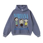 画像11: Unisex  Nirvana x Snoopy joint vintage style Print Long sleeves Hoodie  ニルヴァーナ ×スヌーピー ヴィンテージスタイル プリント 長袖 ラウンドネック スウェット トレーナー パーカー バンドT (11)