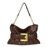 画像1: Anthem Belt Gathered Leather Tote Shoulder Crossbody Bag Anthemアンセムベルトギャザーレザートートショルダークロスボディバッグ (1)