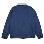 画像6: Lambswool collar and lined denim jacket/coat ユニセックス男女兼用  ラムウール襟＆ライナーデニムGジャン コートジャケット (6)
