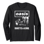 画像2: unisex Oasis print long-sleeved T-shirt  ユニセックスオアシス 長袖ラウンドネック Tシャツ  バンドT (2)