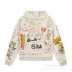 画像1: Unisex Saint Mary Christ Graffiti graphics printed hoodie hooded sweatshirt  男女兼用 マリア キリスト 落書き グラフィックプリント フーディ スウェット パーカー (1)