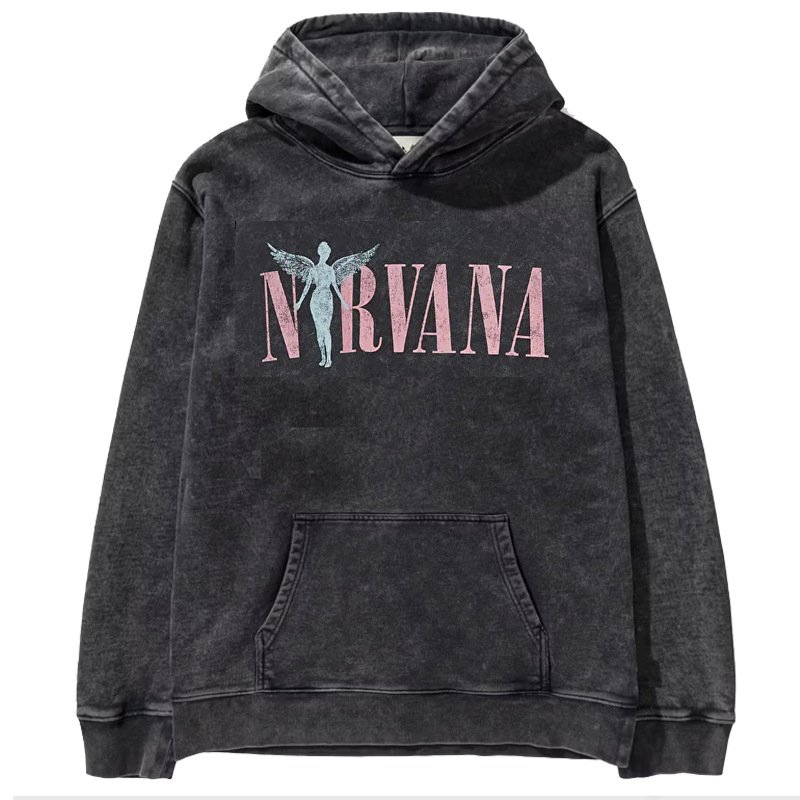 画像3: Unisex Cobennella's Nirvana vintage style hoodie Long sleeves Hoodie コベンネラニルヴァーナヴィンテージスタイルフーディ  パーカー バンド (3)