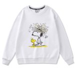 画像1: Unisex Graphic Snoopy & Woodstock Sweatshirt ユニセックス男女兼用グラフィックスヌーピー＆ウッドストックスウェットトレーナ  (1)