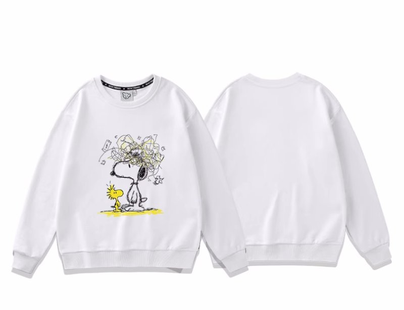 画像3: Unisex Graphic Snoopy & Woodstock Sweatshirt ユニセックス男女兼用グラフィックスヌーピー＆ウッドストックスウェットトレーナ  (3)