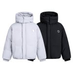 画像1: Removable hooded puffer down jacket coat  ユニセックス男女兼用外し可能フード付きパファーダウンジャケットコート (1)