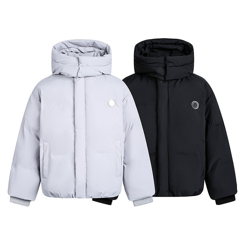 画像1: Removable hooded puffer down jacket coat  ユニセックス男女兼用外し可能フード付きパファーダウンジャケットコート (1)