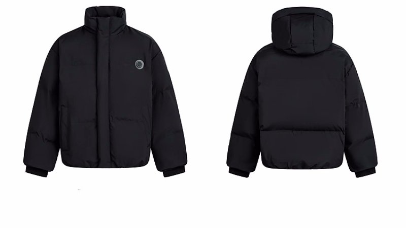 画像5: Removable hooded puffer down jacket coat  ユニセックス男女兼用外し可能フード付きパファーダウンジャケットコート (5)