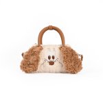 画像2: Disney Fluffy Big Face 2way Tote Bag Fur Tote Shoulder Crossbody Bag ディズニー ファーモコモコトート フリース ショルダーバッグ リロ＆スティッチ (2)