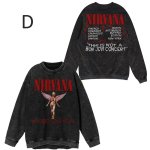 画像4: Unisex Nirvana Vintage Style Runex Sweatshirt   Long sleeves Shirts  ニルヴァーナ  ヴィンテージスタイルクルーネック  長袖 スウェット トレーナー  バンド (4)