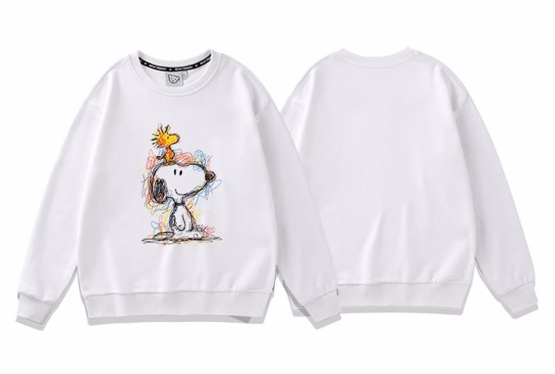画像5: Unisex Graphic Snoopy & Woodstock Sweatshirt ユニセックス男女兼用グラフィックスヌーピー＆ウッドストックスウェットトレーナ  (5)