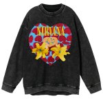 画像13: Unisex Nirvana Vintage Style Runex Sweatshirt   Long sleeves Shirts  ニルヴァーナ  ヴィンテージスタイルクルーネック  長袖 スウェット トレーナー  バンド (13)