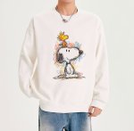 画像7: Unisex Graphic Snoopy & Woodstock Sweatshirt ユニセックス男女兼用グラフィックスヌーピー＆ウッドストックスウェットトレーナ  (7)