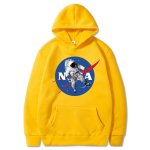 画像5: Unisex NASA astronaut print hooded sweatshirt ユニセックス男女兼用NASAナサ×宇宙飛行士フーディスウェットパーカー  (5)