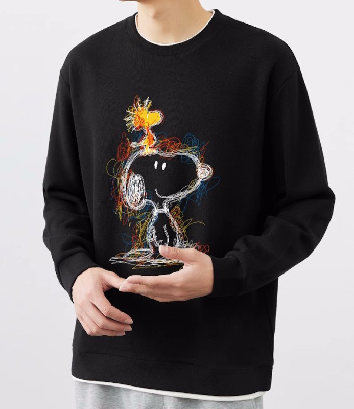 画像8: Unisex Graphic Snoopy & Woodstock Sweatshirt ユニセックス男女兼用グラフィックスヌーピー＆ウッドストックスウェットトレーナ  (8)
