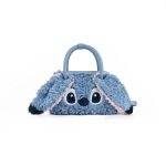 画像1: Disney Fluffy Big Face 2way Tote Bag Fur Tote Shoulder Crossbody Bag ディズニー ファーモコモコトート フリース ショルダーバッグ リロ＆スティッチ (1)