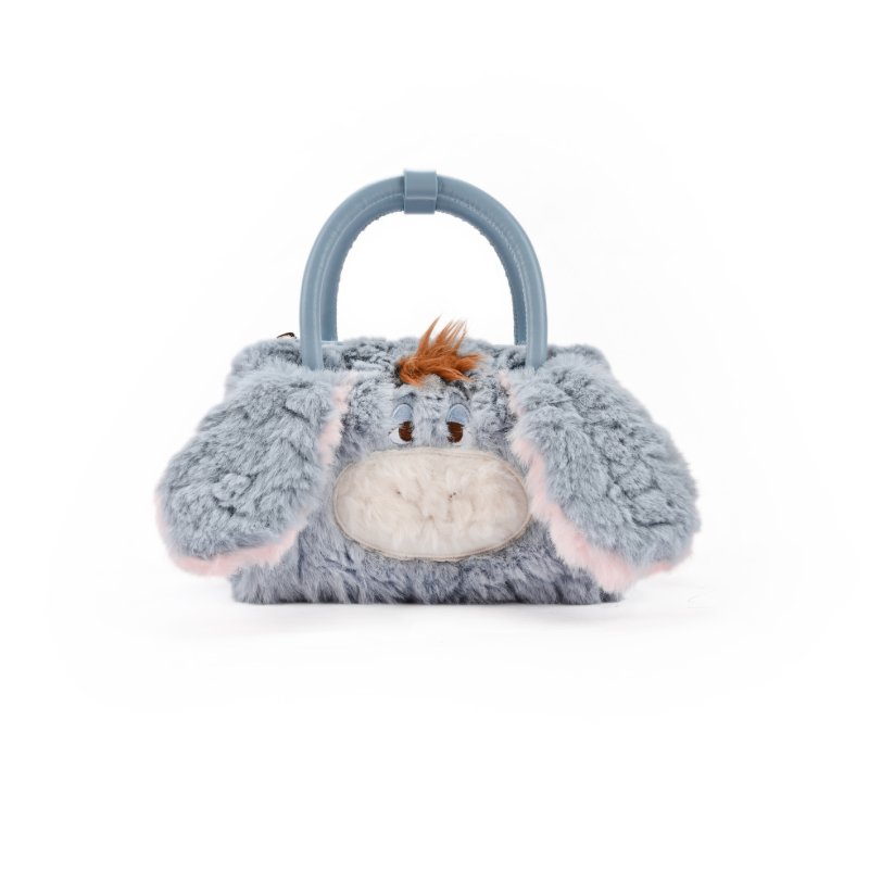 画像3: Disney Fluffy Big Face 2way Tote Bag Fur Tote Shoulder Crossbody Bag ディズニー ファーモコモコトート フリース ショルダーバッグ リロ＆スティッチ (3)