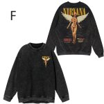 画像6: Unisex Nirvana Vintage Style Runex Sweatshirt   Long sleeves Shirts  ニルヴァーナ  ヴィンテージスタイルクルーネック  長袖 スウェット トレーナー  バンド (6)