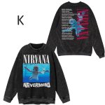 画像11: Unisex Nirvana Vintage Style Runex Sweatshirt   Long sleeves Shirts  ニルヴァーナ  ヴィンテージスタイルクルーネック  長袖 スウェット トレーナー  バンド (11)